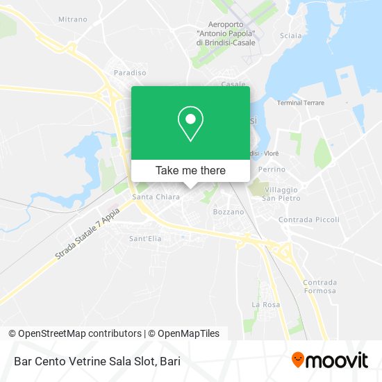 Bar Cento Vetrine Sala Slot map