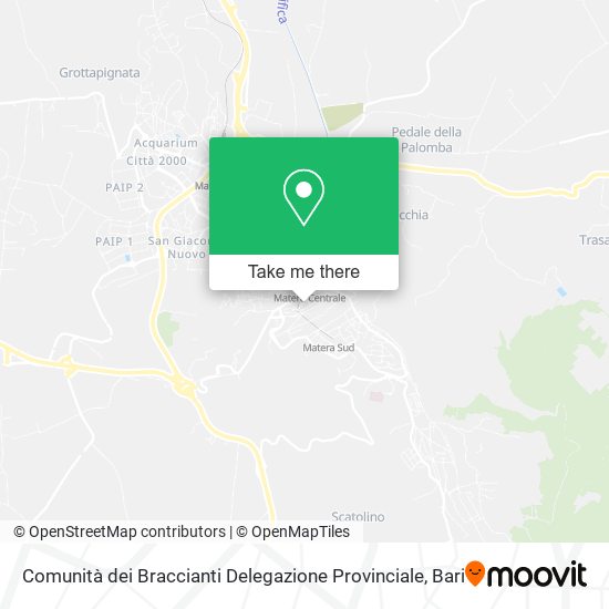 Comunità dei Braccianti Delegazione Provinciale map