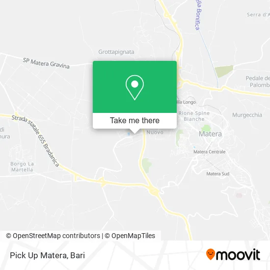 Pick Up Matera map