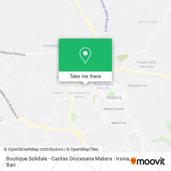 Boutique Solidale - Caritas Diocesana Matera - Irsina map