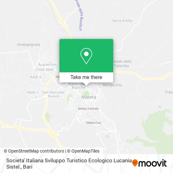 Societa' Italiana Sviluppo Turistico Ecologico Lucania Sistel. map