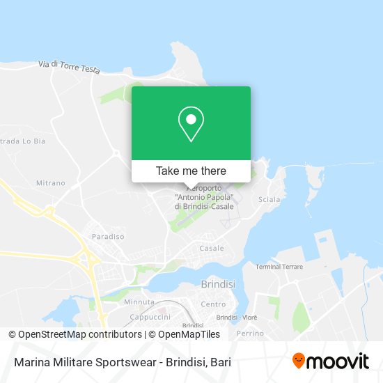 Marina Militare Sportswear - Brindisi map