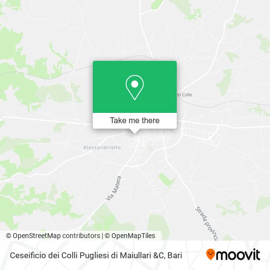 Ceseificio dei Colli Pugliesi di Maiullari &C map
