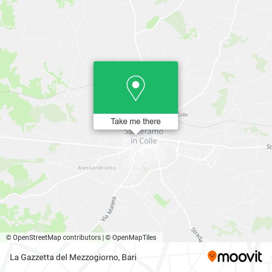 La Gazzetta del Mezzogiorno map