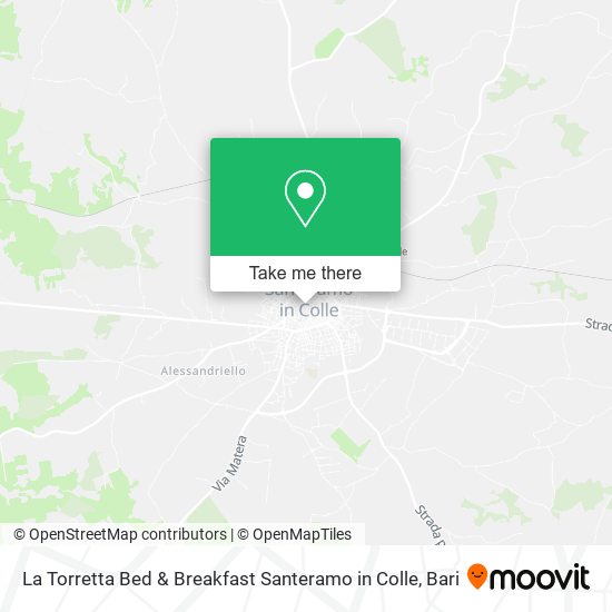 La Torretta Bed & Breakfast Santeramo in Colle map