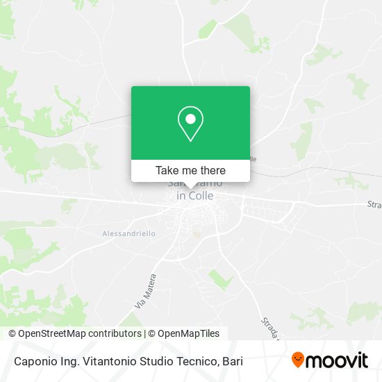 Caponio Ing. Vitantonio Studio Tecnico map