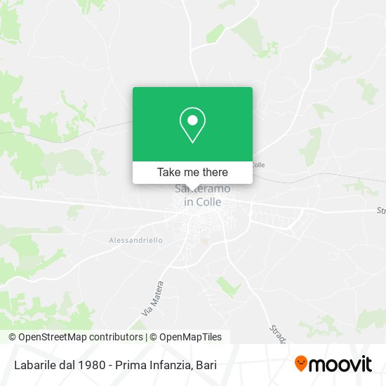 Labarile dal 1980 - Prima Infanzia map