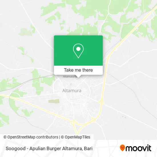 Soogood - Apulian Burger Altamura map