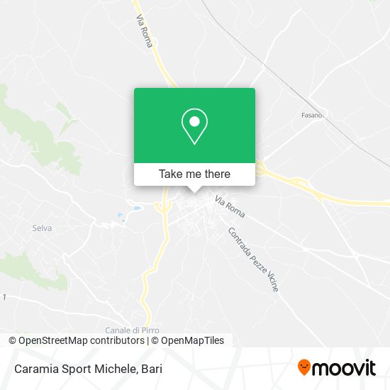 Caramia Sport Michele map