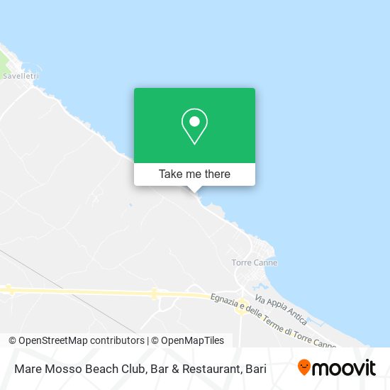 Mare Mosso Beach Club, Bar & Restaurant map