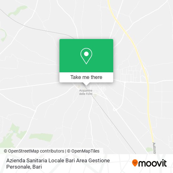 Azienda Sanitaria Locale Bari Area Gestione Personale map