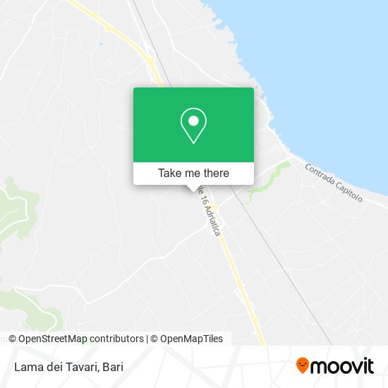 Lama dei Tavari map