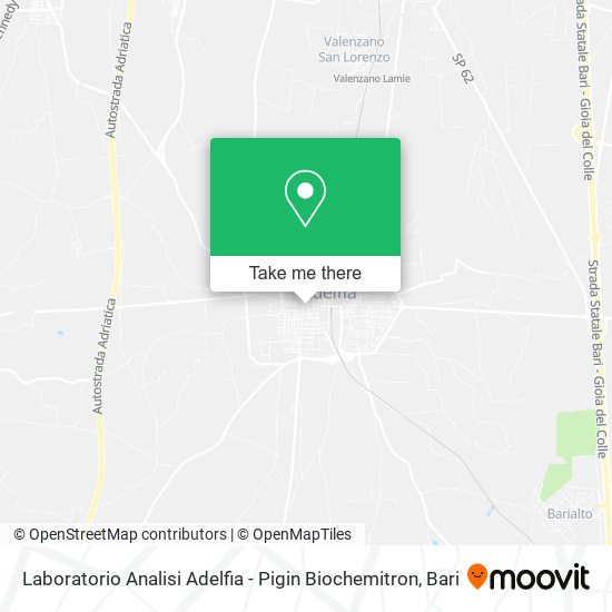 Laboratorio Analisi Adelfia - Pigin Biochemitron map
