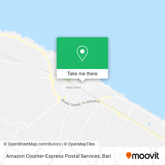 Amazon Counter-Express Postal Services map