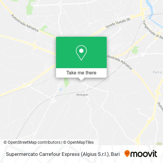 Supermercato Carrefour Express (Algius S.r.l.) map