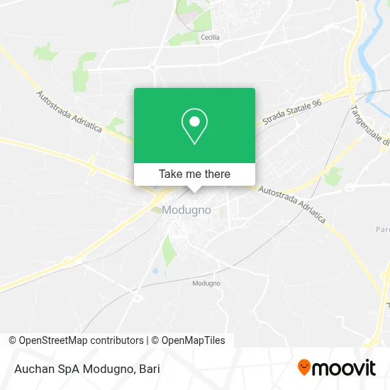 Auchan SpA Modugno map