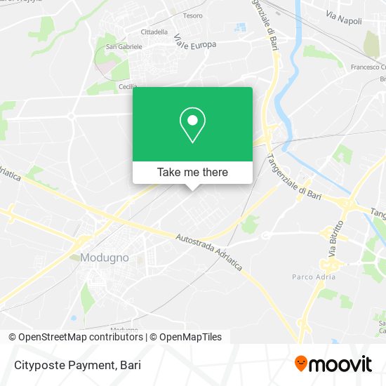 Cityposte Payment map