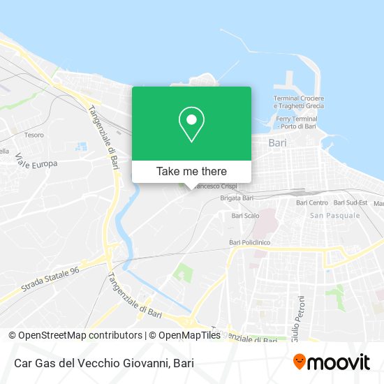 Car Gas del Vecchio Giovanni map