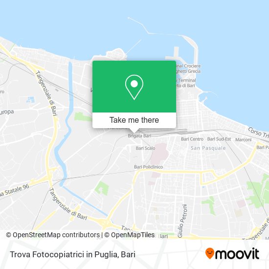 Trova Fotocopiatrici in Puglia map