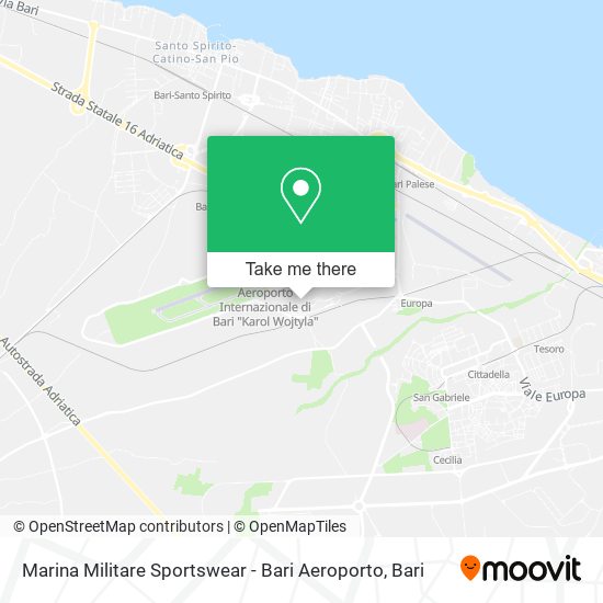 Marina Militare Sportswear - Bari Aeroporto map