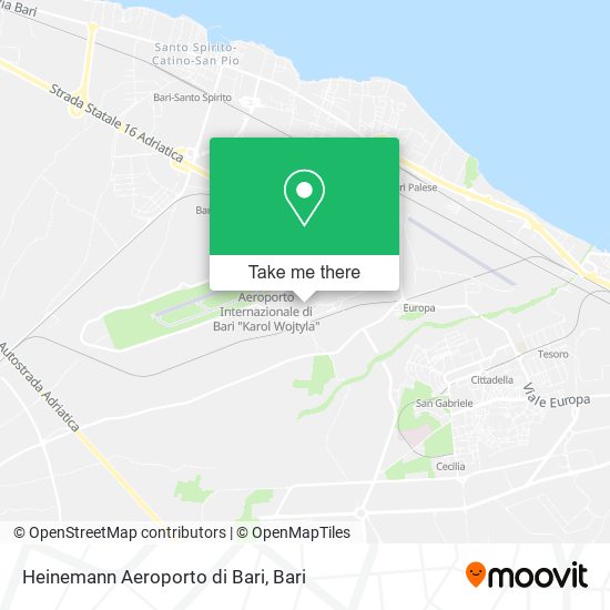 Heinemann Aeroporto di Bari map