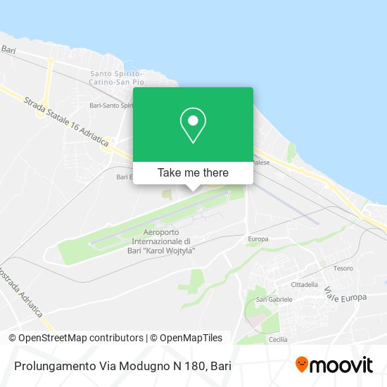 Prolungamento Via Modugno N 180 map