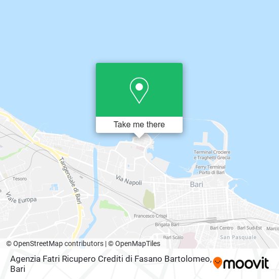 Agenzia Fatri Ricupero Crediti di Fasano Bartolomeo map