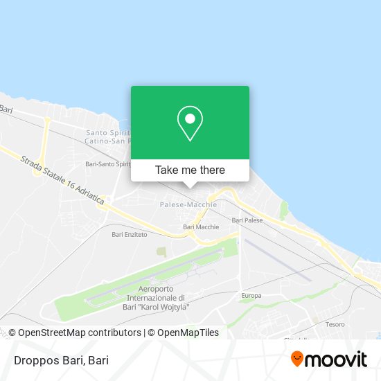 Droppos Bari map