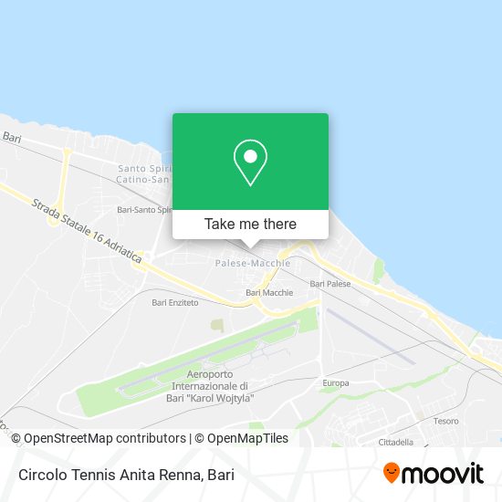 Circolo Tennis Anita Renna map