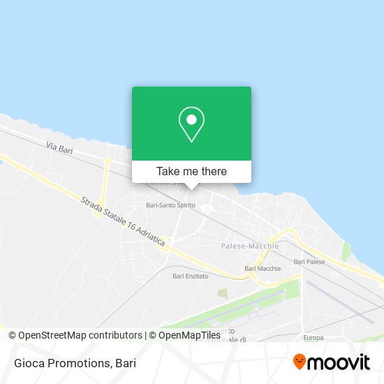 Gioca Promotions map