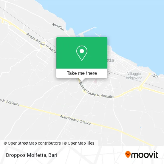 Droppos Molfetta map