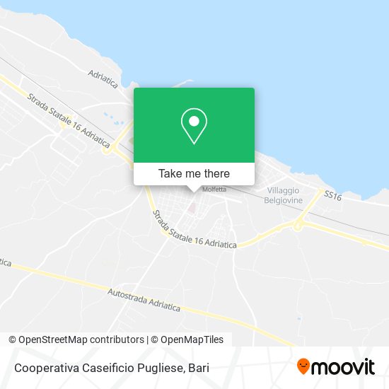 Cooperativa Caseificio Pugliese map