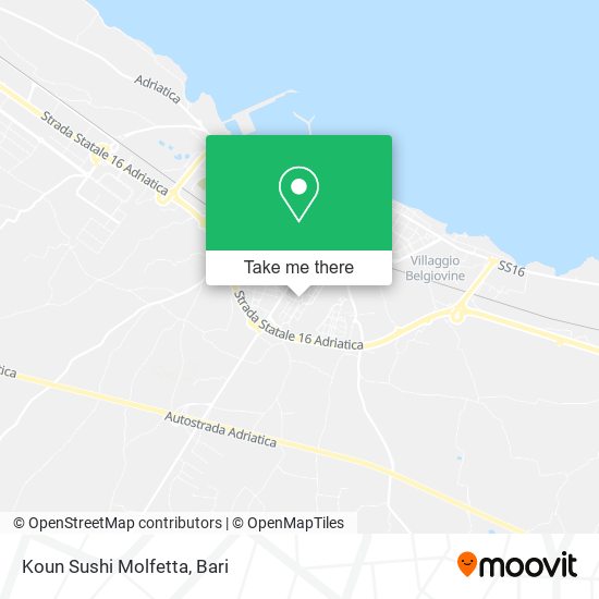 Koun Sushi Molfetta map