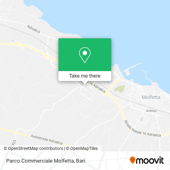 Parco Commerciale Molfetta map