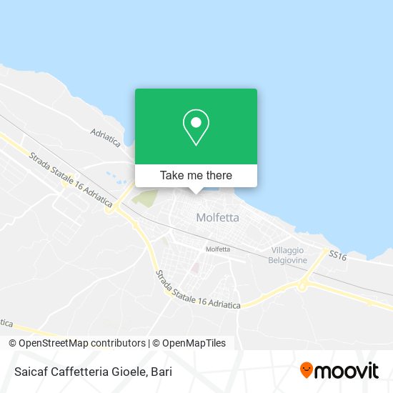 Saicaf Caffetteria Gioele map