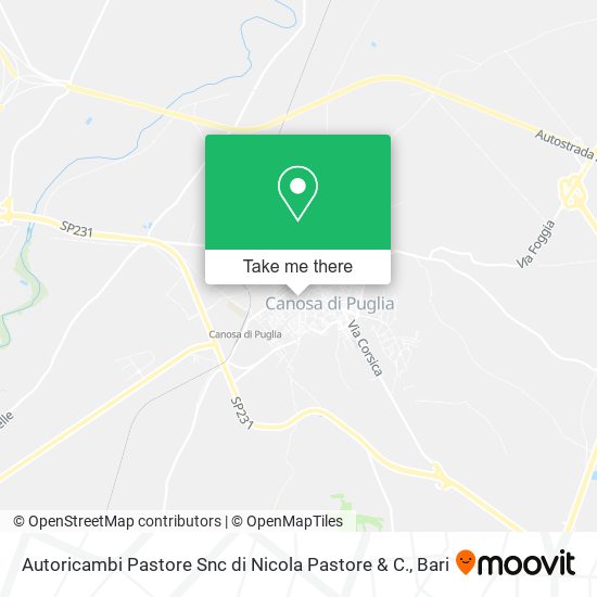 Autoricambi Pastore Snc di Nicola Pastore & C. map