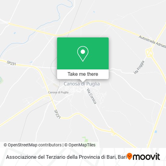 Associazione del Terziario della Provincia di Bari map