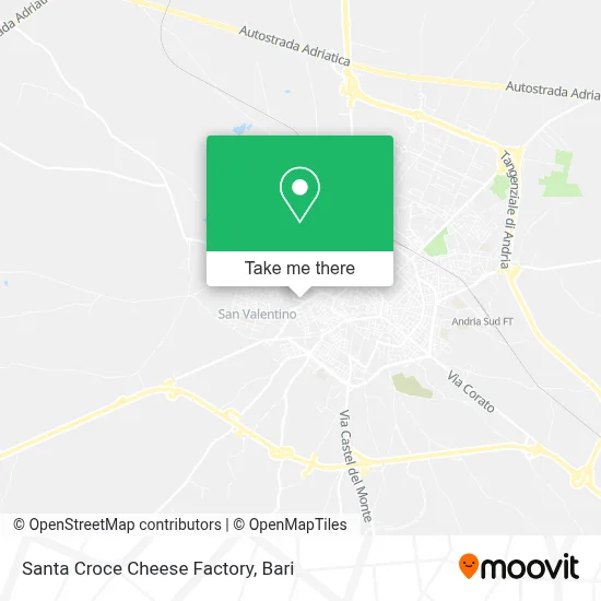 Santa Croce Cheese Factory map