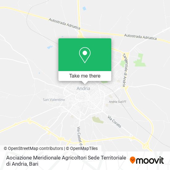 Aociazione Meridionale Agricoltori Sede Territoriale di Andria map