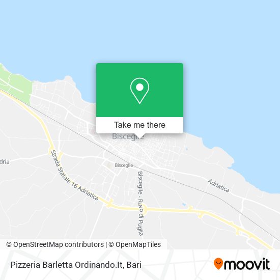 Pizzeria Barletta Ordinando.It map