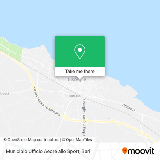 Municipio Ufficio Aeore allo Sport map