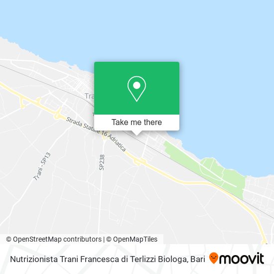 Nutrizionista Trani Francesca di Terlizzi Biologa map