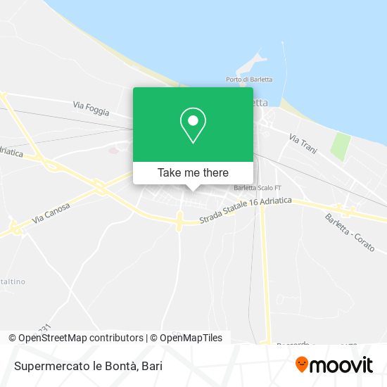 Supermercato le Bontà map