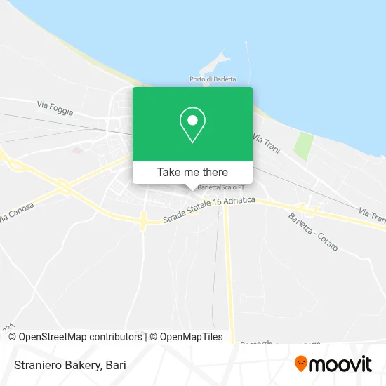 Straniero Bakery map