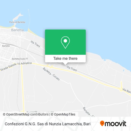 Confezioni G.N.G. Sas di Nunzia Lamacchia map