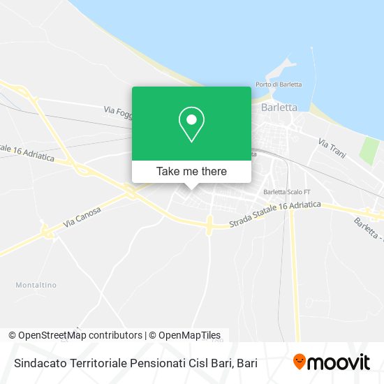 Sindacato Territoriale Pensionati Cisl Bari map