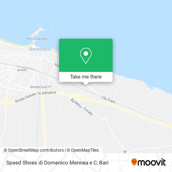 Speed Shoes di Domenico Mennea e C map