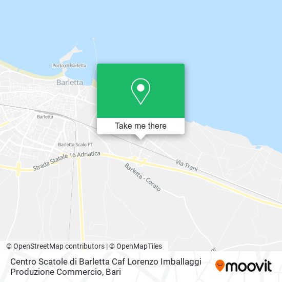 Centro Scatole di Barletta Caf Lorenzo Imballaggi Produzione Commercio map