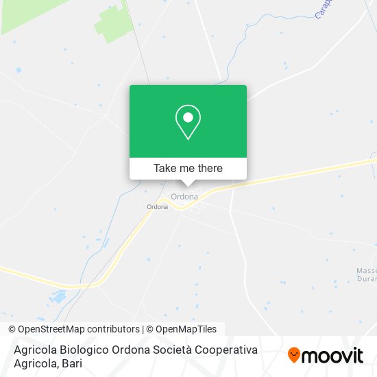 Agricola Biologico Ordona Società Cooperativa Agricola map