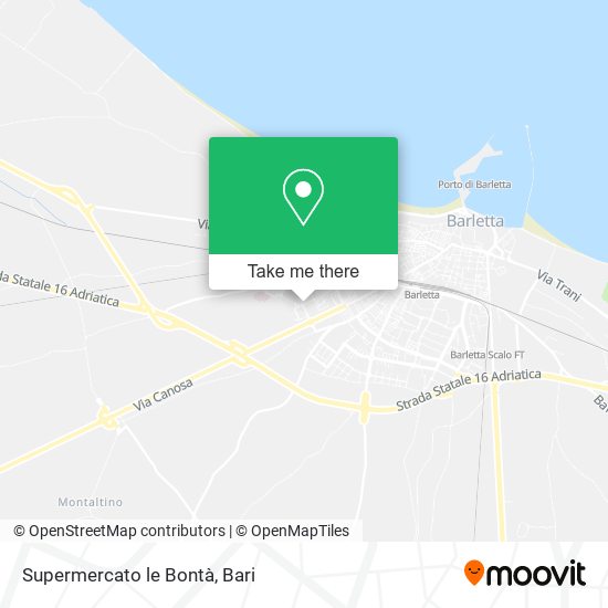 Supermercato le Bontà map